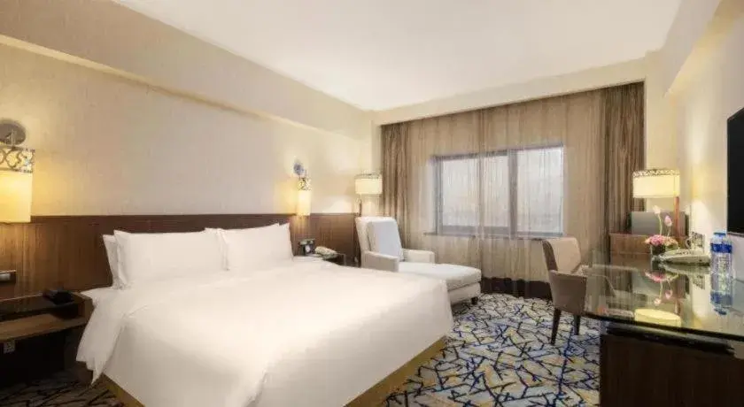 Bed in Xian Grand Noble Hotel Bed in Xian Grand Noble Hotel