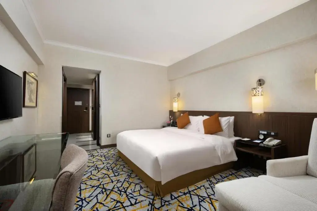 Bed in Xian Grand Noble Hotel Bed in Xian Grand Noble Hotel