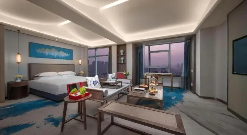 Bed in Hangzhou Blossom Hotel Bed in Hangzhou Blossom Hotel