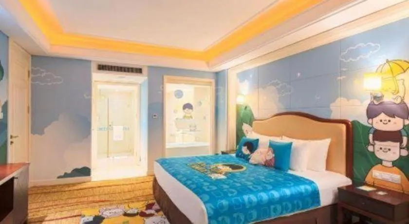 Bed in New Century Grand Hotel Zhejiang Sanli