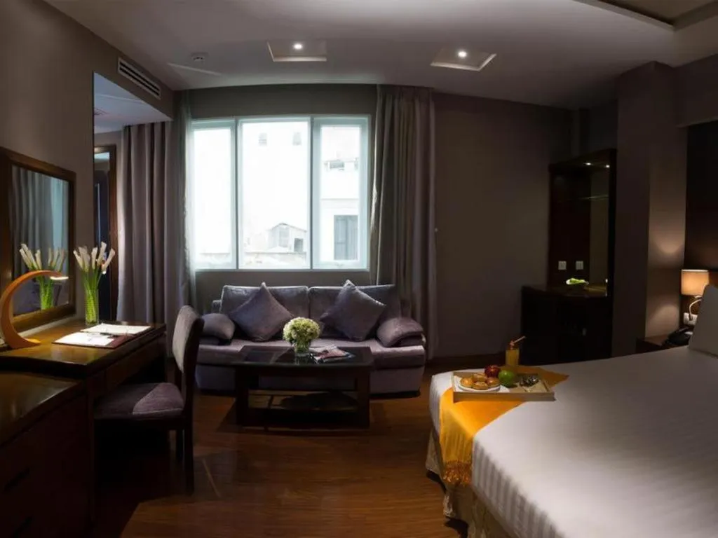 Bed in Grand Silverland Hotel