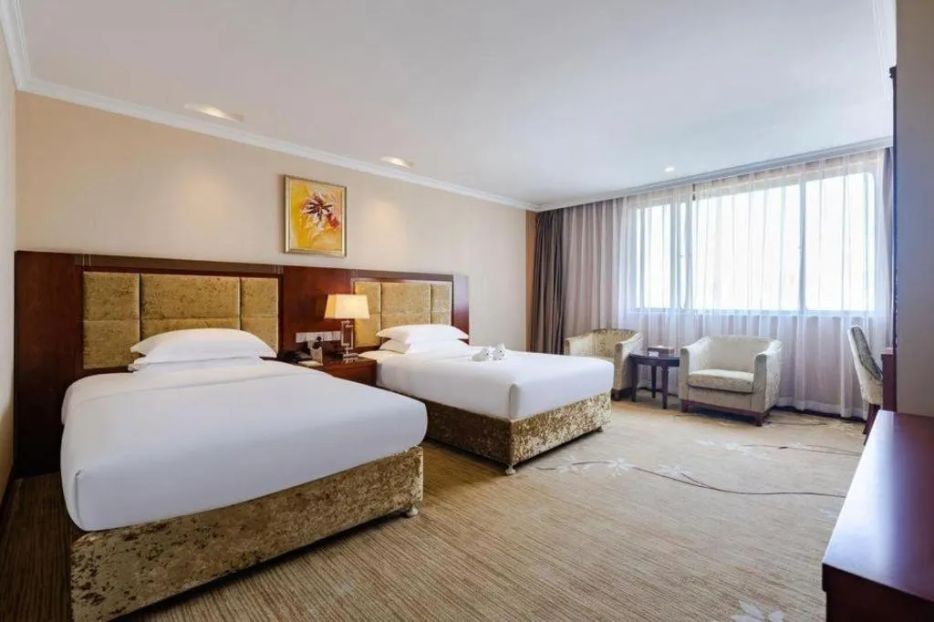 Bed in Chongqing River Romance Hotel