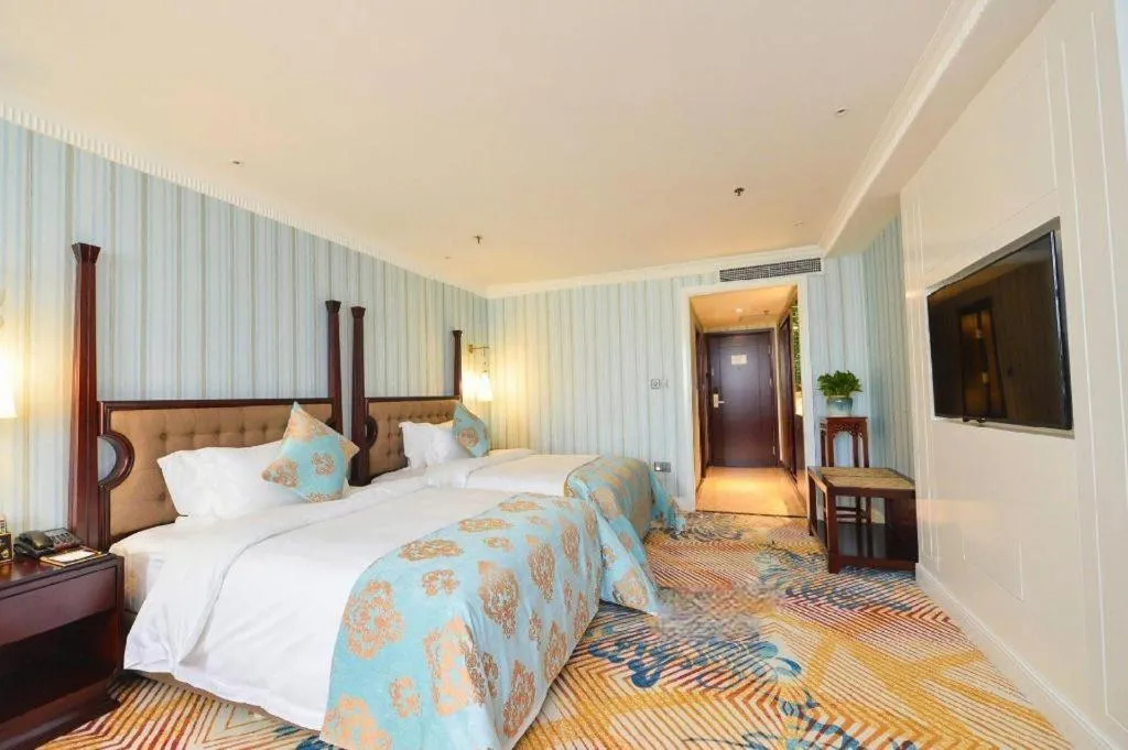 Bed in Chongqing River Romance Hotel