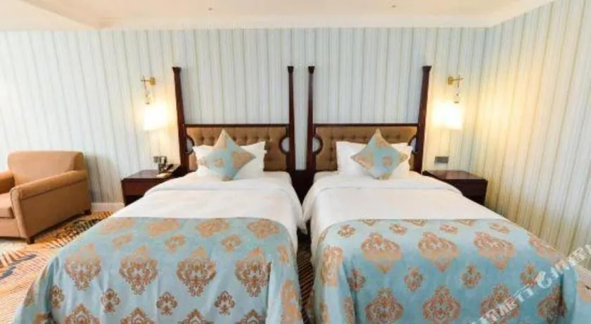 Bed in Chongqing River Romance Hotel