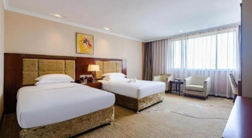 Bed in Chongqing River Romance Hotel