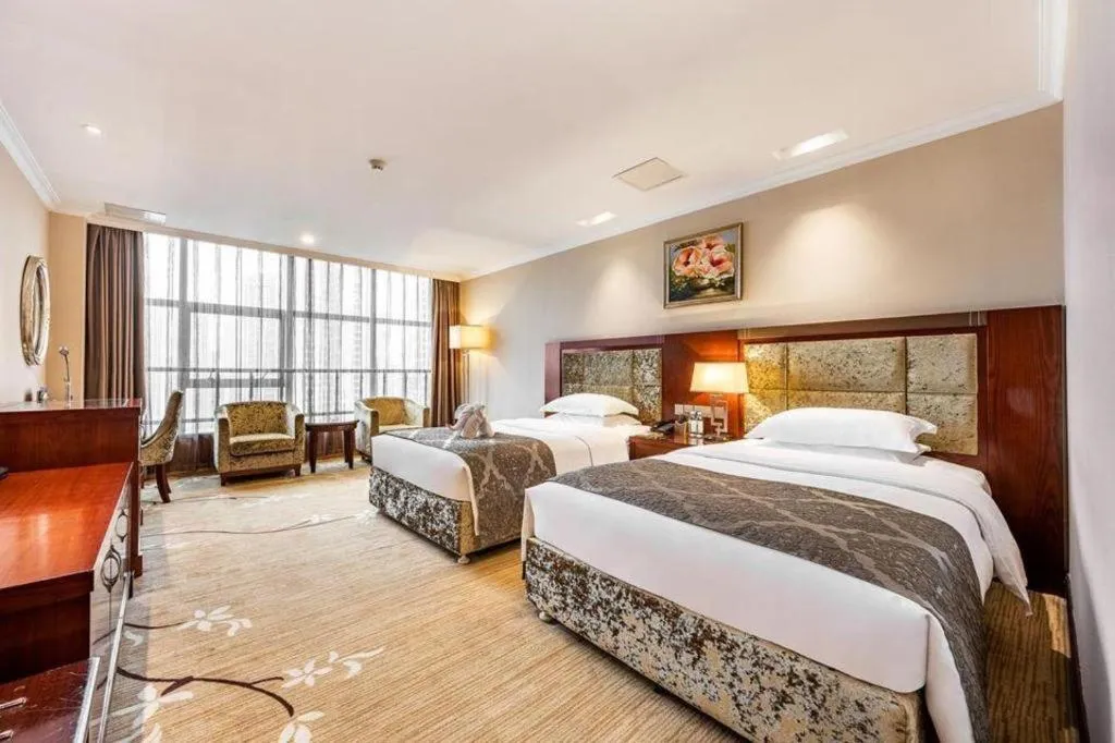 Bed in Chongqing River Romance Hotel