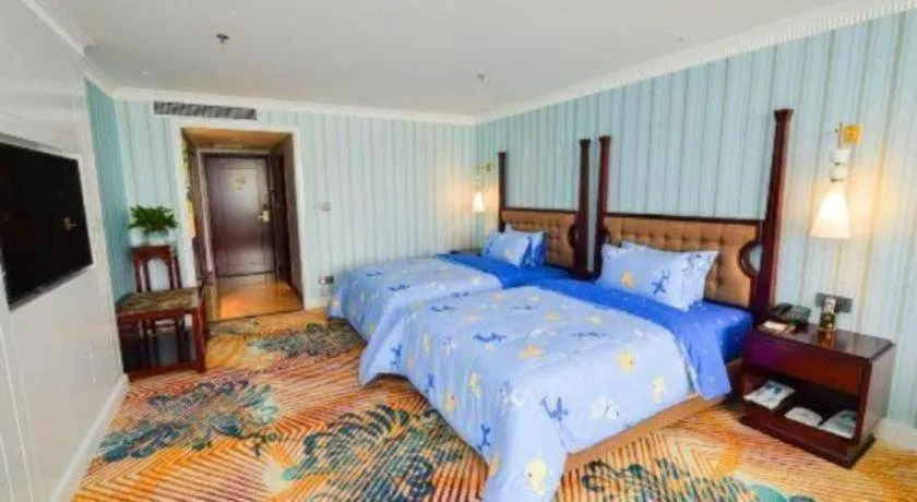 Bed in Chongqing River Romance Hotel