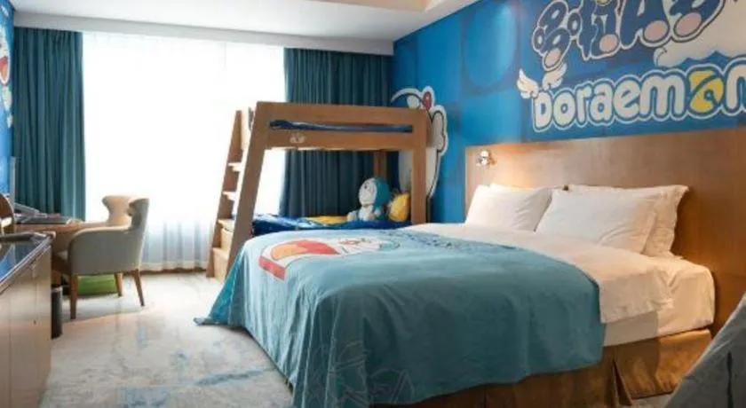 Bed in Fuyang International Trade Centre Hotel