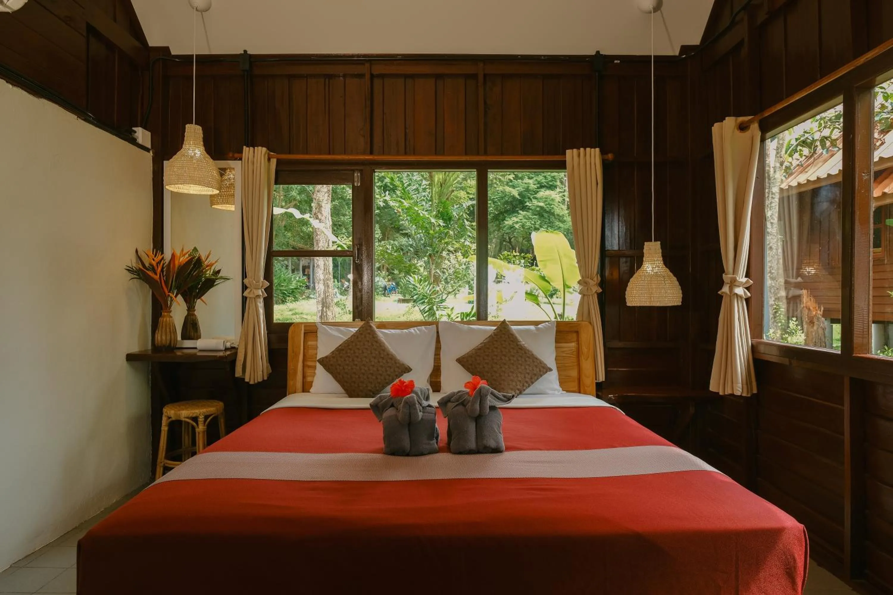 Photo of the whole room, Bed in JOY Bungalow Resort and Restaurant