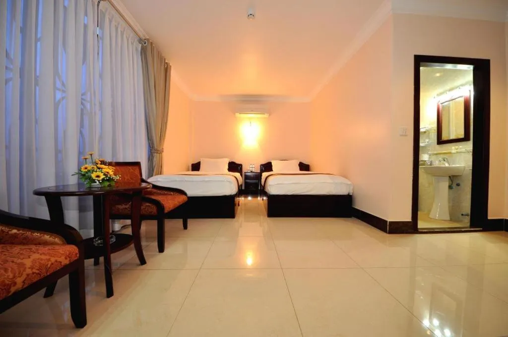 Bed in Jun Yue Hotel