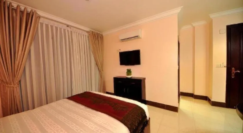 Bed in Jun Yue Hotel