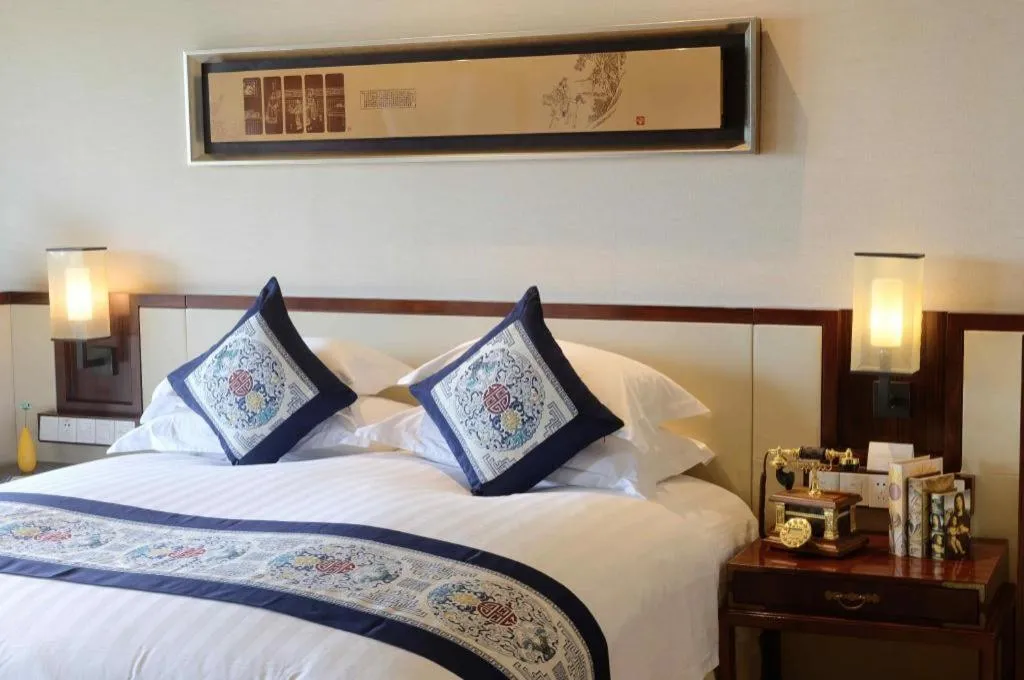 Bed in Tong Que Tai Jinling Hotel Tongling Anhui