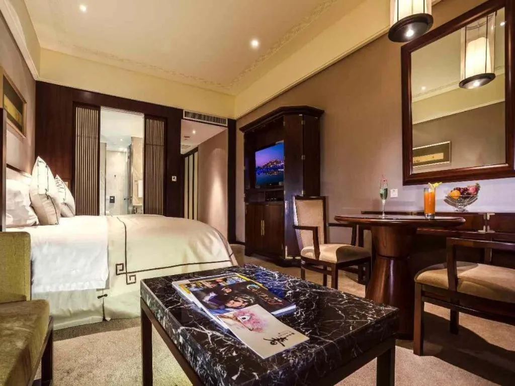 Bed in Tong Que Tai Jinling Hotel Tongling Anhui