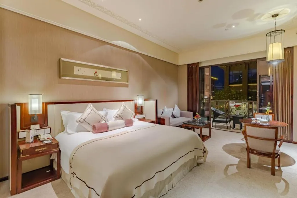 Bed in Tong Que Tai Jinling Hotel Tongling Anhui