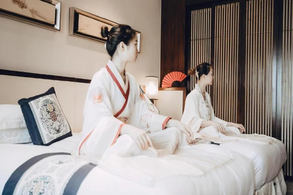 Bed in Tong Que Tai Jinling Hotel Tongling Anhui