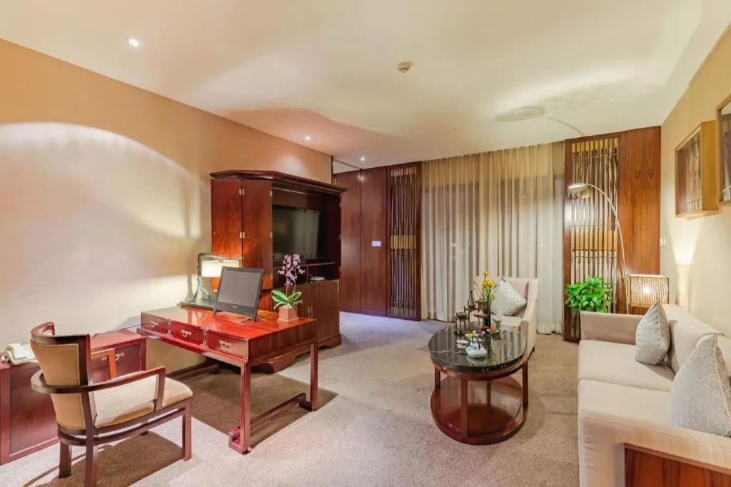 Bed in Tong Que Tai Jinling Hotel Tongling Anhui