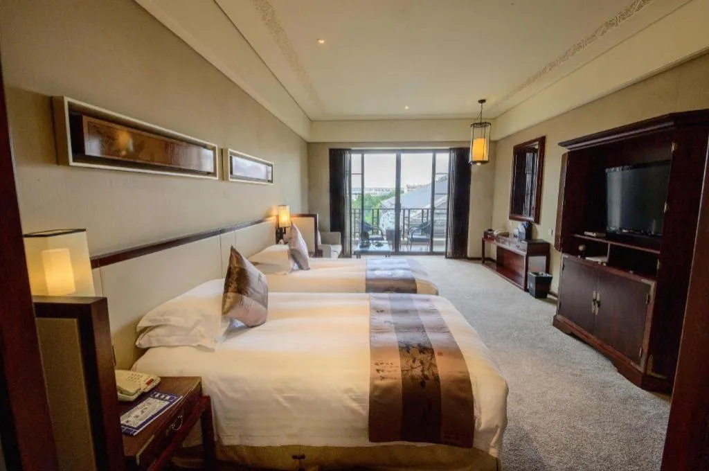 Bed in Tong Que Tai Jinling Hotel Tongling Anhui