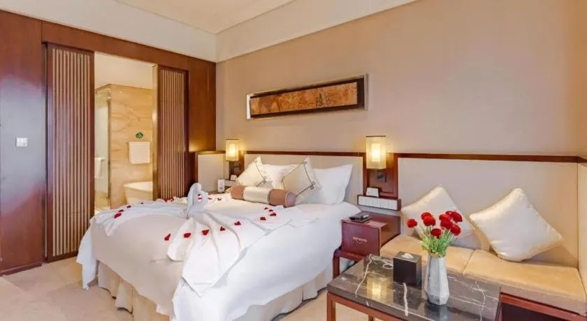 Bed in Tong Que Tai Jinling Hotel Tongling Anhui