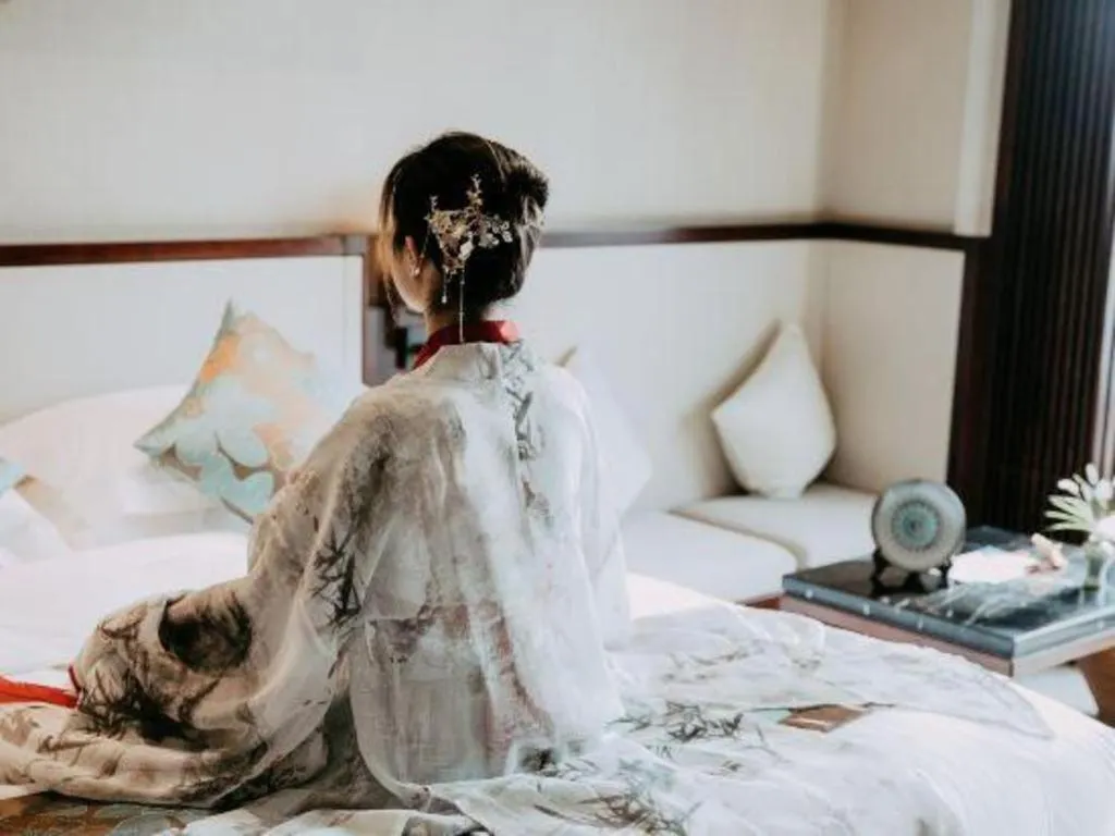 Bed in Tong Que Tai Jinling Hotel Tongling Anhui