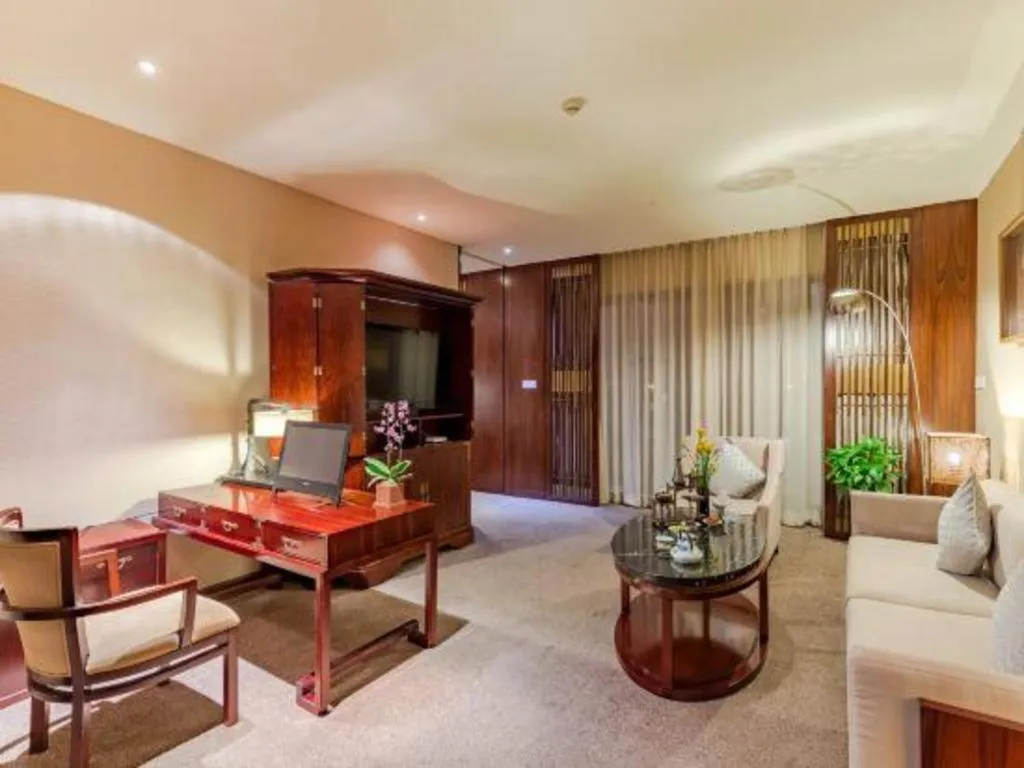 Bed in Tong Que Tai Jinling Hotel Tongling Anhui