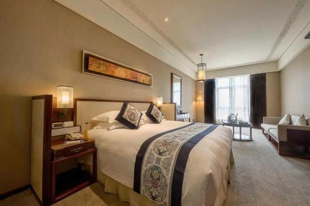 Bed in Tong Que Tai Jinling Hotel Tongling Anhui