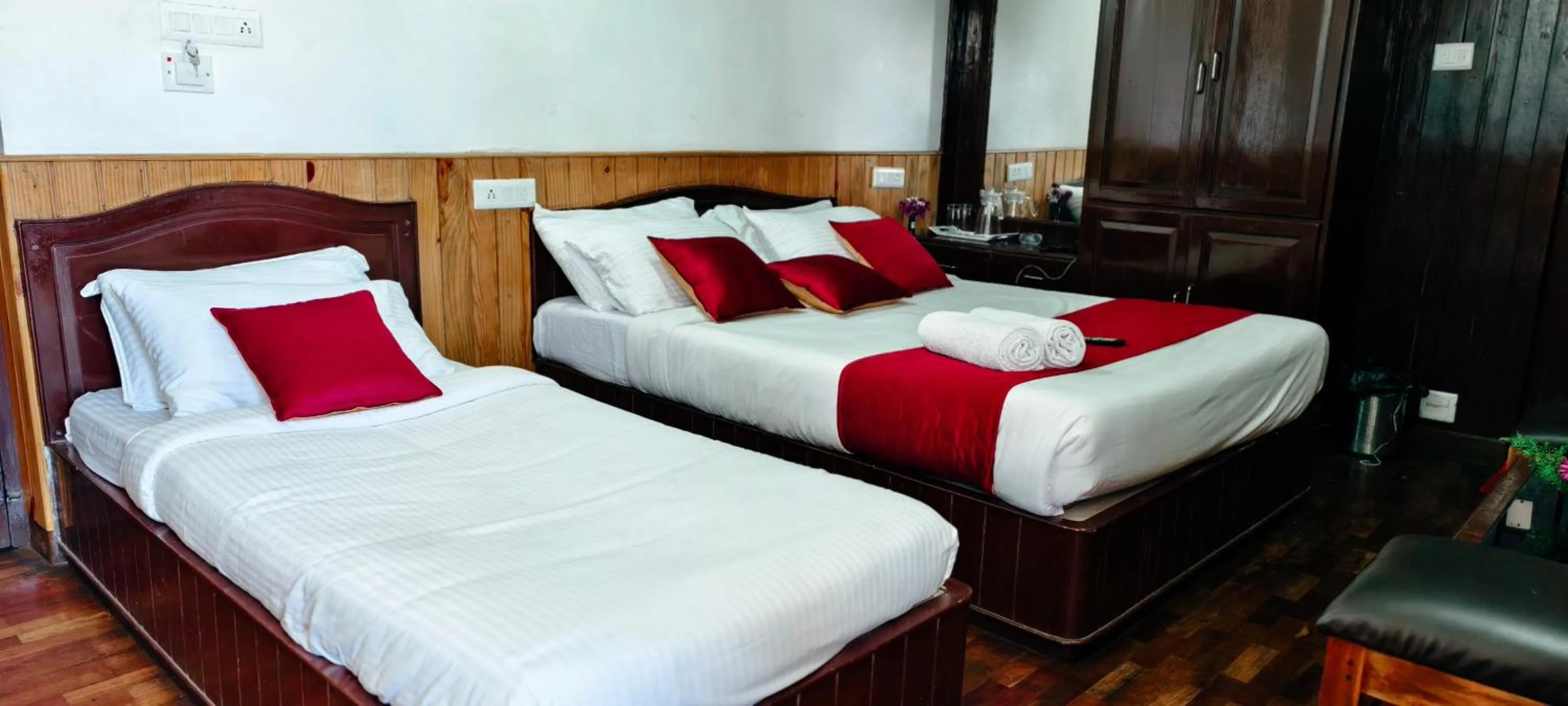 Bed in Tree Elanza, Unit of Santhi Ayurvedic Resort