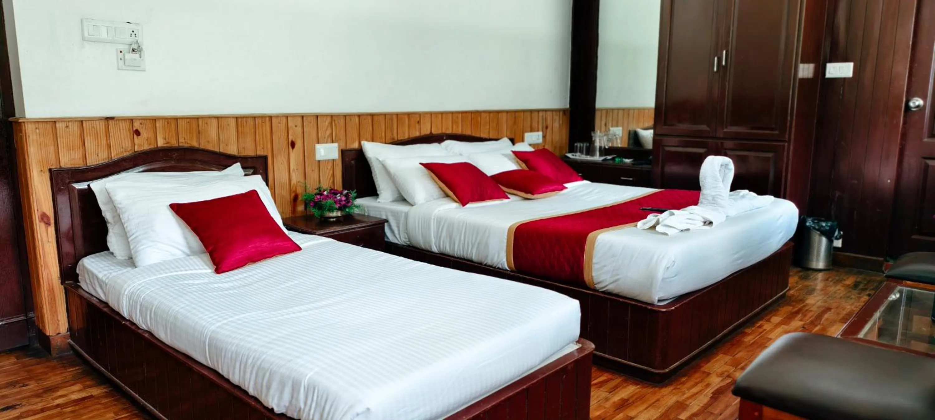 Bed in Tree Elanza, Unit of Santhi Ayurvedic Resort