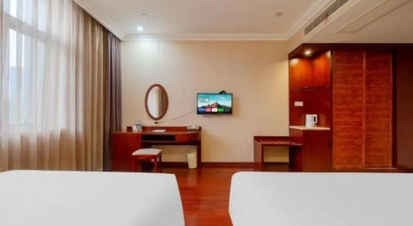 Bed in GreenTree Inn Suzhou Dongxing Road Xinye Square Express Hotel