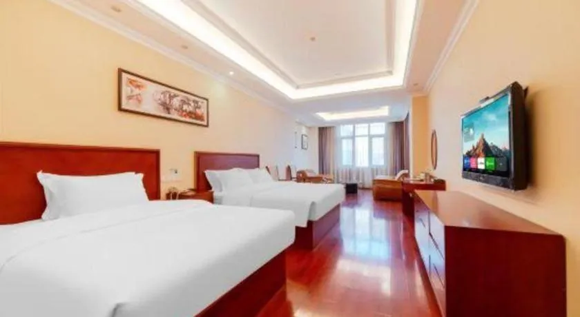 Bed in GreenTree Inn Suzhou Dongxing Road Xinye Square Express Hotel