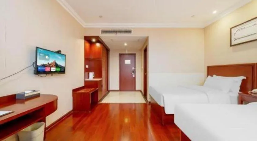 Bed in GreenTree Inn Suzhou Dongxing Road Xinye Square Express Hotel