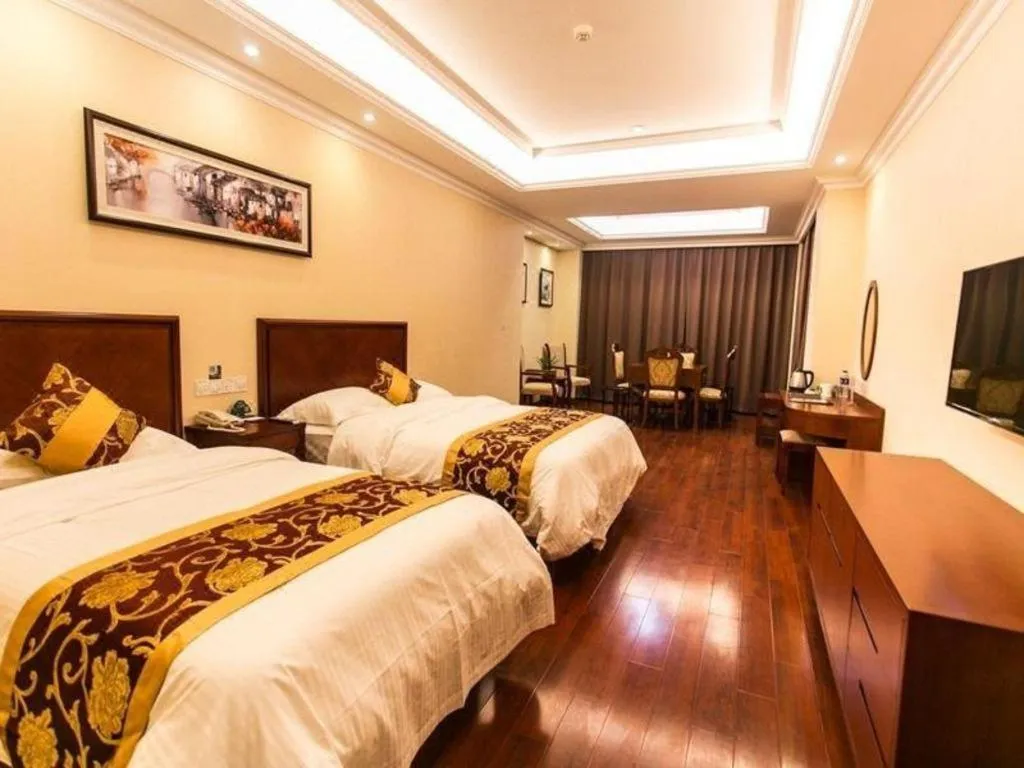 Bed in GreenTree Inn Suzhou Dongxing Road Xinye Square Express Hotel