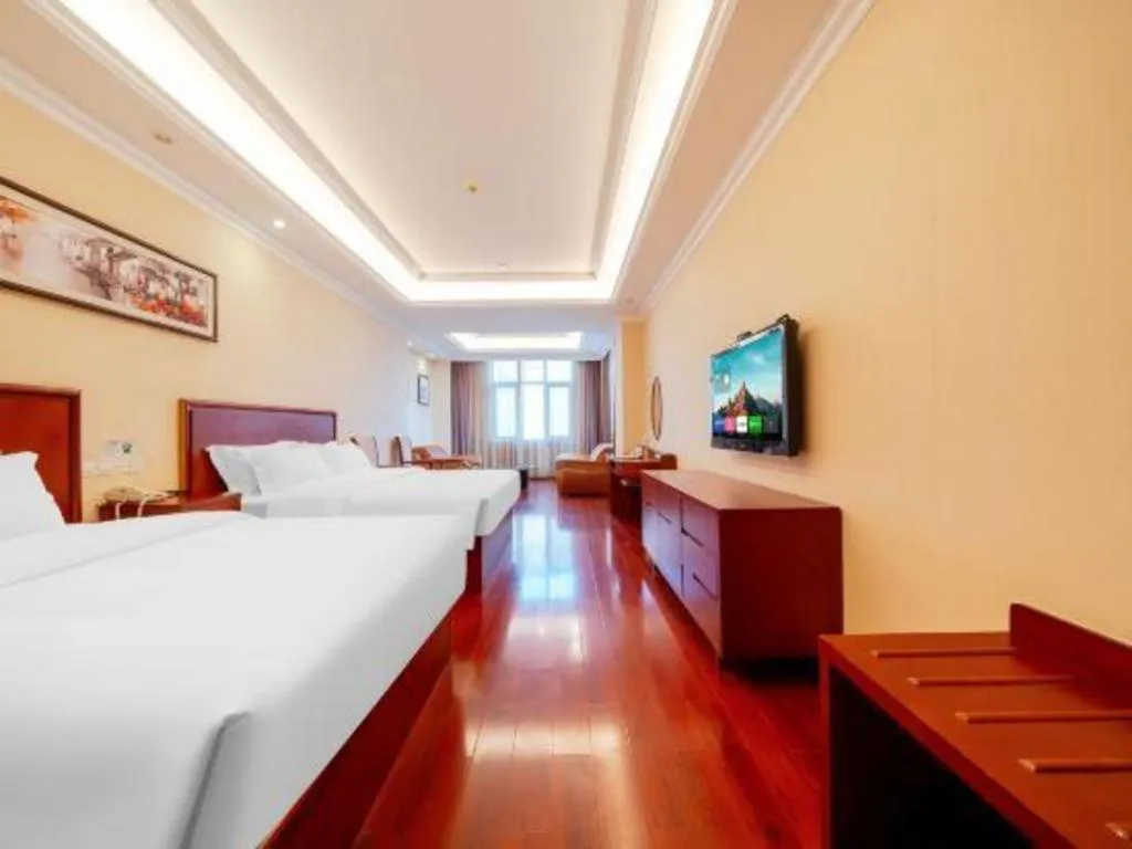 Bed in GreenTree Inn Suzhou Dongxing Road Xinye Square Express Hotel