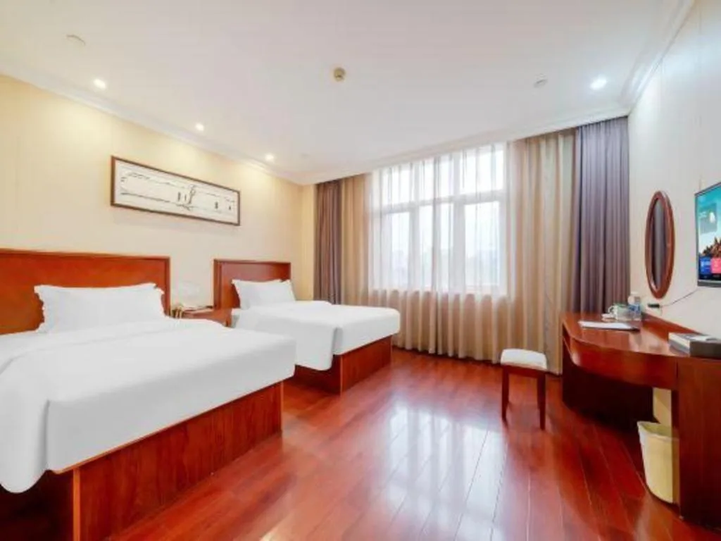 Bed in GreenTree Inn Suzhou Dongxing Road Xinye Square Express Hotel
