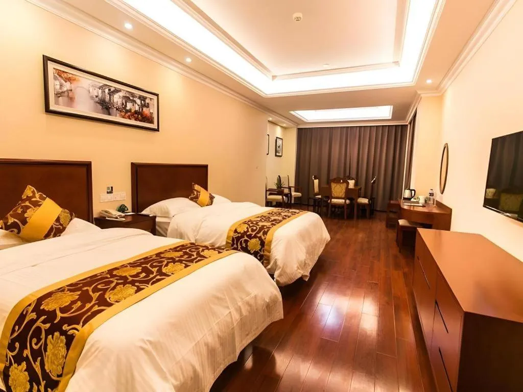Bed in GreenTree Inn Suzhou Dongxing Road Xinye Square Express Hotel