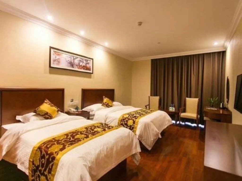 Bed in GreenTree Inn Suzhou Dongxing Road Xinye Square Express Hotel
