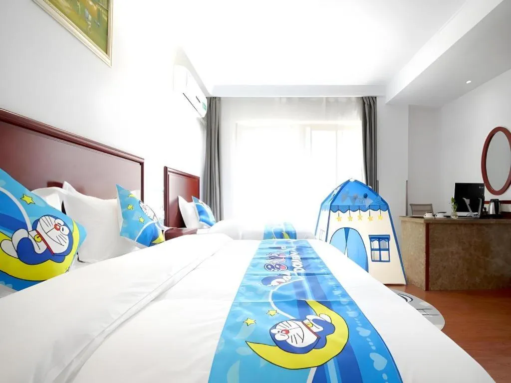 Bed in GreenTree Inn ChiZhou QinGYAng Miaoqian Road Rongxing Building Business Hotel