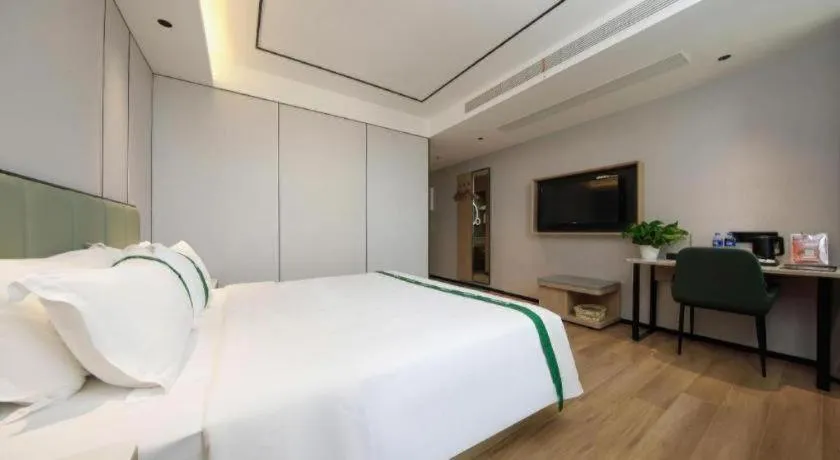 Bed in GreenTree Inn Anhui Xuancheng Ningguo NinGYAng East Road Darunfa Branch