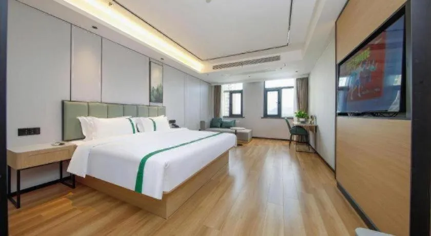 Bed in GreenTree Inn Anhui Xuancheng Ningguo NinGYAng East Road Darunfa Branch