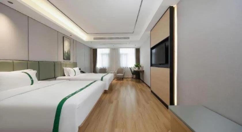 Bed in GreenTree Inn Anhui Xuancheng Ningguo NinGYAng East Road Darunfa Branch