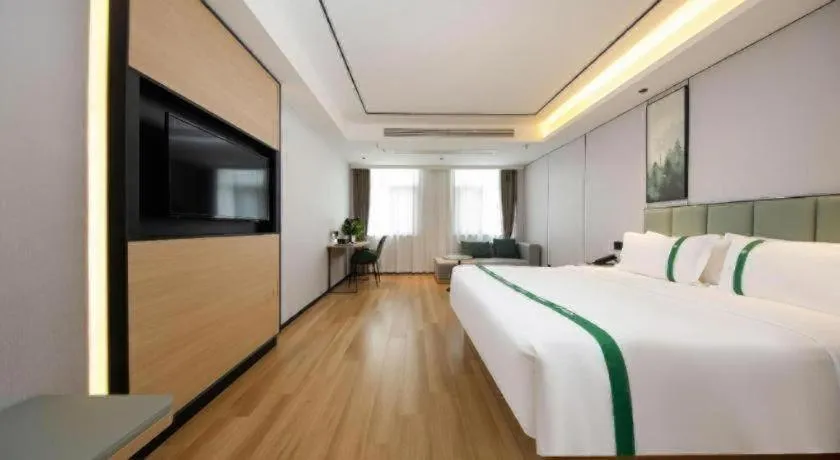 Bed in GreenTree Inn Anhui Xuancheng Ningguo NinGYAng East Road Darunfa Branch