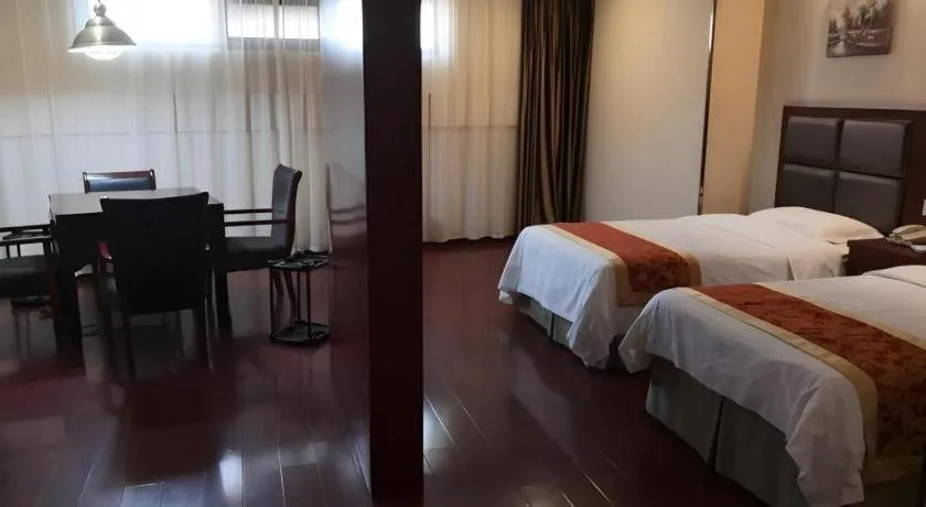 Bed in GreenTree Inn ChaoHu Tianchao Plaza Express Hotel