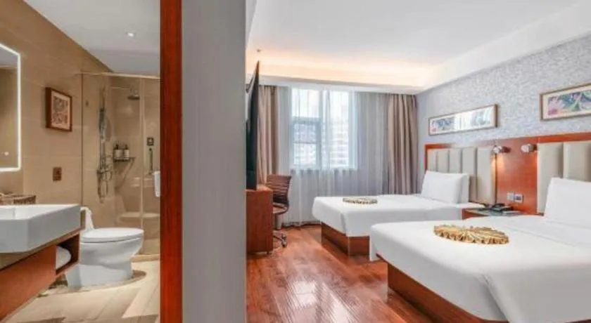 Bed in Yitel Guangzhou Pazhou Exhibition Center Chigang Metro Station