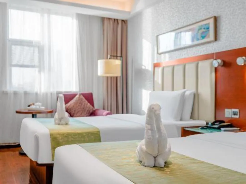 Bed in Yitel Guangzhou Pazhou Exhibition Center Chigang Metro Station