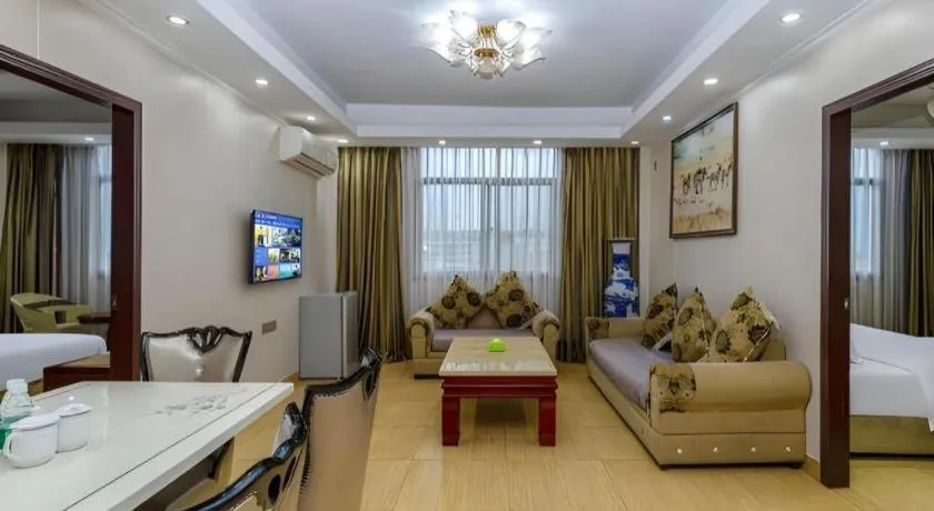 Bed in Jian Guo Grand Hotel