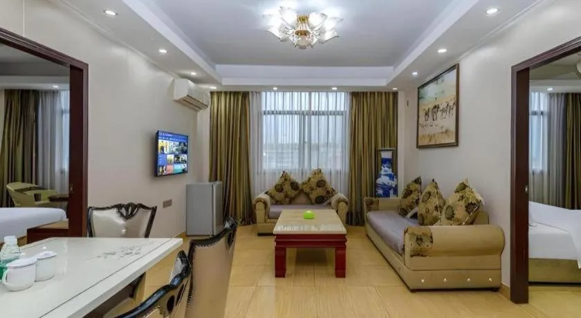 Bed in Jian Guo Grand Hotel