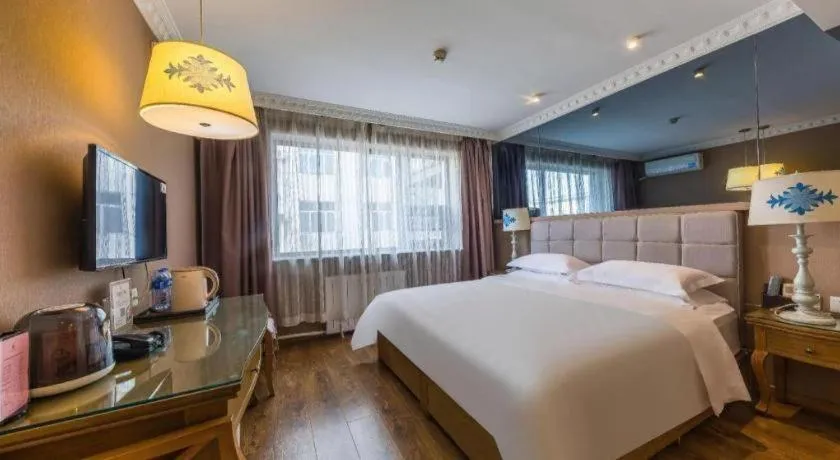 Bed in Hohhot Shanghua Boutique Hotel
