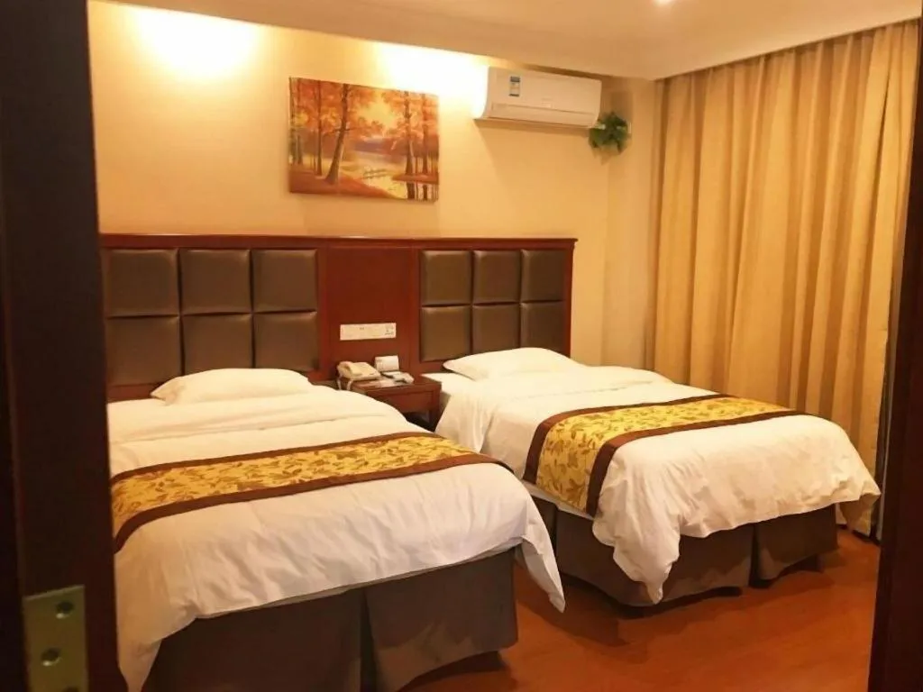 Bed in GreenTree Inn AnHui Maanshan Dangtu High Speed Railway East Station RT-Market Business Hotel