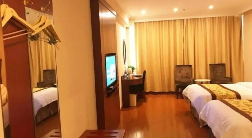 Bed in GreenTree Inn AnHui Maanshan Dangtu High Speed Railway East Station RT-Market Business Hotel