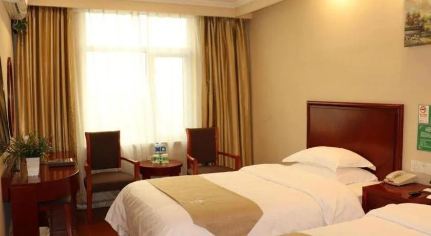 Bed in GreenTree Inn Beijing Daxing District Yufa Town New Airport Express Hotel