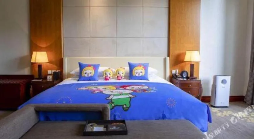 Bed in Suzhou Jinji Lake Grand Hotel